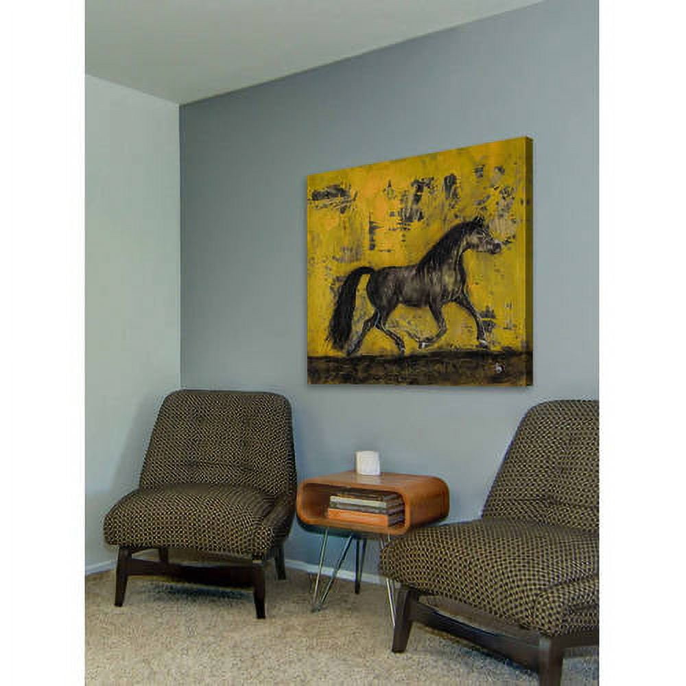 "Barnaby Australian Stock Horse" Painting Print on Wrapped Canvas
