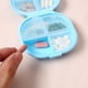 thumbnail image 4 of Mini organizador semanal con 7 compartimentos, a prueba de humedad, contenedor de plástico portátil para joyería, accesorios, viajes, rosa, azul, beige, 4 of 7