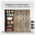 thumbnail image 4 of Prepac Elite 2-Door Stackable Wall Mounted Storage Cabinet, 16" D x 32" W x 24" H, Drifted Gray, 4 of 11