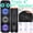 Black, variant on Portable Wireless Party Speaker with Triple 8" Subwoofers, Heavy Bass PA System, Karaoke Machine with FM Microphone, Rechargeable Stereo Sound