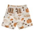 thumbnail image 7 of FORMRS Boys Swim Trunks Quick Dry Mesh Liner Boardshorts Sizes XS-XL, Orange Fall Pumpkin, 7 of 7