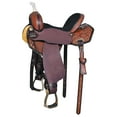 thumbnail image 2 of 17 In Comfytack Western Horse Barrel Racing Trail Pleasure American Leather Saddle Tack Set With Reins Brown, 2 of 8
