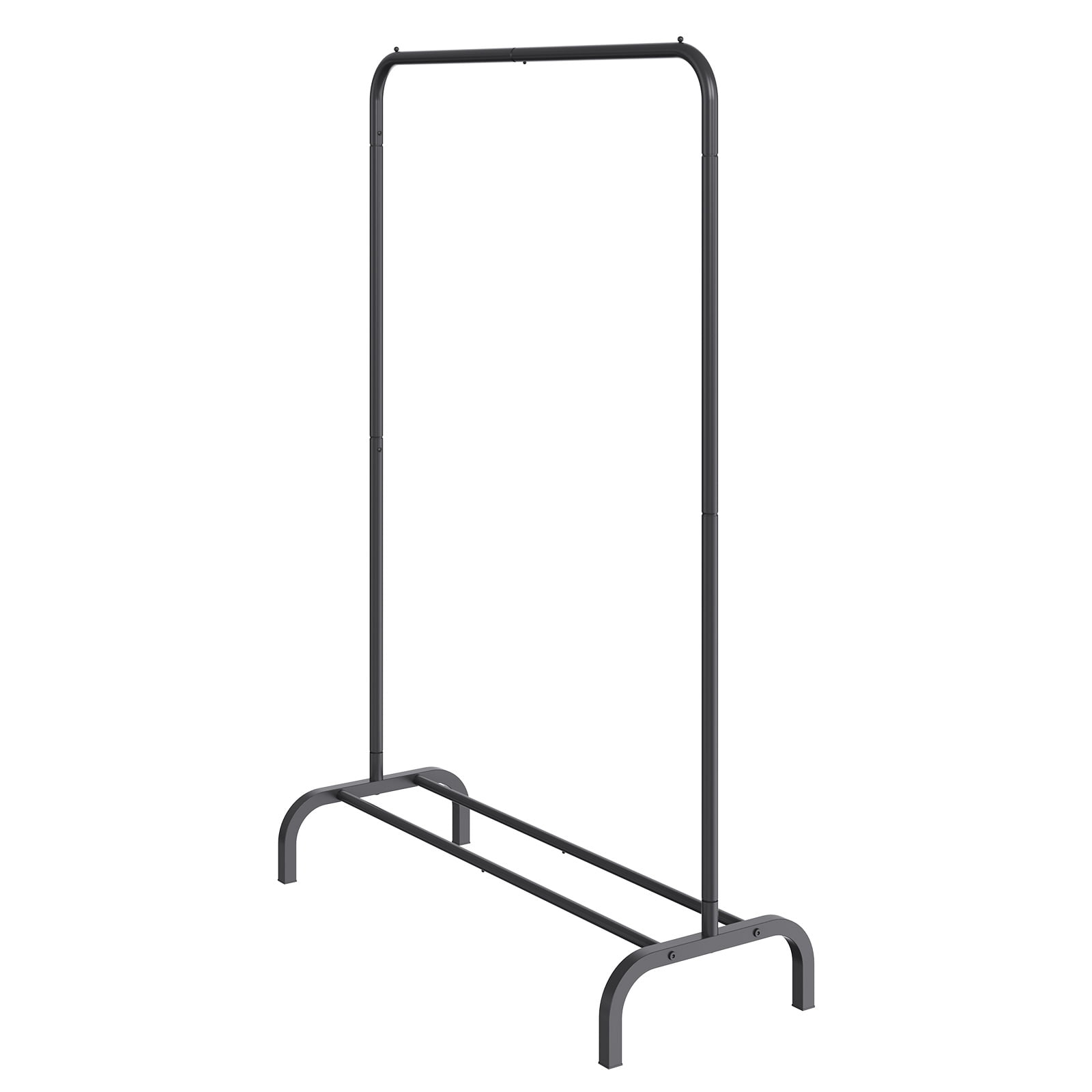 VEVOR Clothes Rack Heavy Duty Clothing Garment Rack with Hanging Rod and Lower Storage Bedroom Black