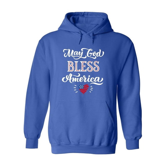 May God Bless America Hoodie Women -Image by Shutterstock, Female Medium