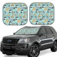 thumbnail image 1 of Easygdp Chiens pour 2 Pcs Pare-Soleil Pliable pour Voiture Pare-Brise avant Protection Solaire pour Voiture, SUV, Camion-Moyen, 1 of 6