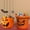 C, variant on Pumpkin Bucket Portable Pumpkin Trickling Candy Bucket Bracket Is Suitable for Party Supplies