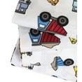 thumbnail image 2 of Mallary by Matthew Kids Super Soft-Soft 100% Microfiber Print Sheet, Trucks Print, Twin, 2 of 4