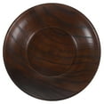 thumbnail image 4 of HEMOTON 7.1 Inch Small Round Wooden Snack Plate, Multifunctional Brown Serving Board for Home Use, 4 of 8
