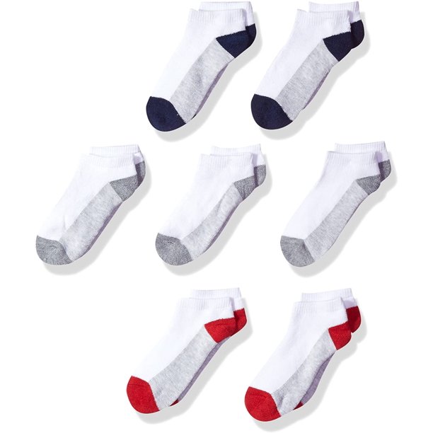 Fruit Of The Loom Boys 8 Pack No Show Socks, S, White - Walmart.ca