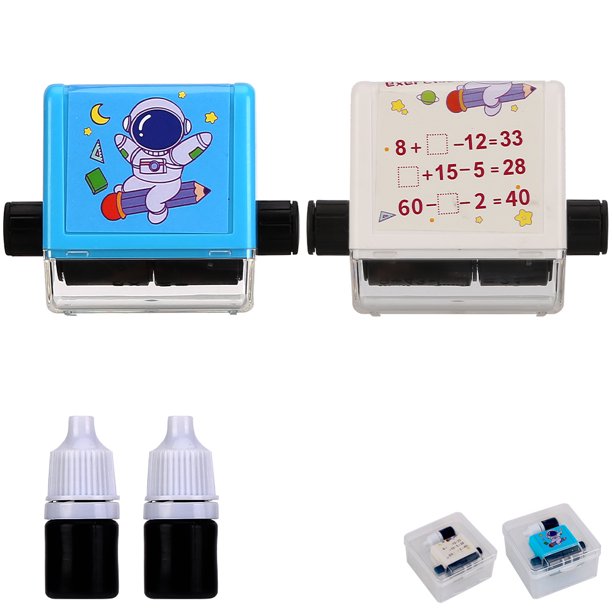 2 uds sello de enseñanza Digital multiplicación de resta de suma reutilizable para niños Ehuebsd libre de BPA