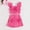 Hot Pink, variant on Placlothes Cute Purple Cotton 2 Piece Skirt Outfits For Girls With Bow Solid Sets Little Girls And Big Girls Size 5 T Summer Fall Birthday Kids Tops And Skirt