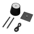 thumbnail image 2 of Lampe de Table Sans Fil LED Batterie Rechargeable 3600mAh, Gradation Continue 3 Couleurs, Lampe de Chevet Portable pour Bars, Chambres, Restaurants, Lecture, 2 of 8