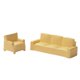 thumbnail image 1 of 2 piezas de sofá de casa de muñecas, muebles en miniatura, decoración de casa de muñecas, artesanía para 1/64 Beige, 1 of 9