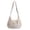 White, variant on Women's Minimalist Floral Bow Drawstring Shoulder Bag Lightweight Nylon Japanese-style Crossbody Messenger Purse For Daily Commute Travel