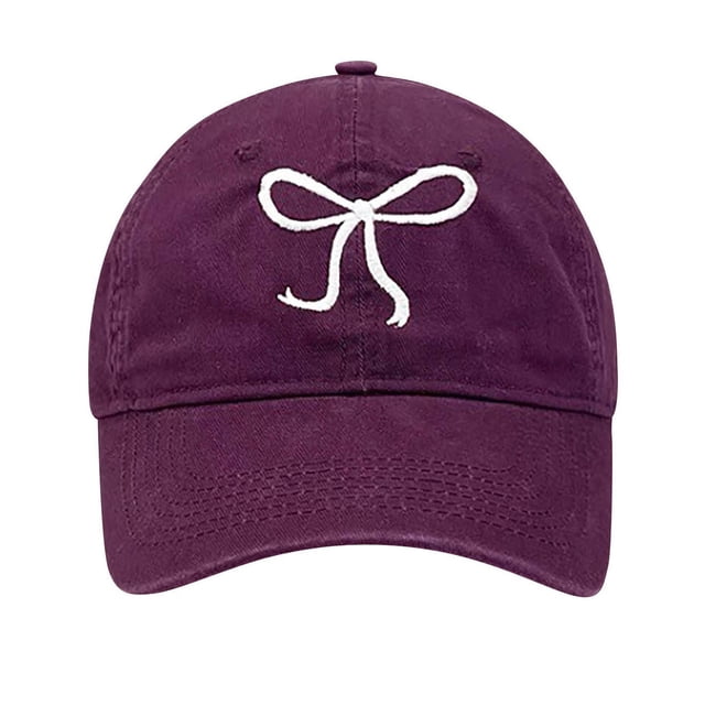 Gorra de béisbol para mujer, ajustable, clásica, baja, estampada, sin estructura, lisa, de poliéster.