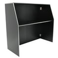 thumbnail image 6 of 48in Modern Portable Event Bar Cabinet Aluminum Edge Banding Black Foldable Freestanding Wine Bottles Storage Organizer, 6 of 16