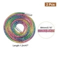 thumbnail image 2 of Cordon de zapato de cristal con 2 piezas de Uxcell de 47" de longitud, cordones brillantes para pantalones deportivos, pantalones cortos y zapatillas, de colores arcoíris, 2 of 6