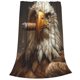 thumbnail image 2 of Balery Funny Bald Eagle Manta de Felpa Suave y Acogedora – Cobija de Franela Aterciopelada para Cama, Lavable y Cálida para Sofá, Mascotas, Transpirable-50"x40", 2 of 7