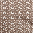 thumbnail image 1 of oneOone Georgette Viscose Brown Fabric Geometrical Sewing Craft Projects Fabric Prints By Yard 42 Inch Wide-aA, 1 of 5