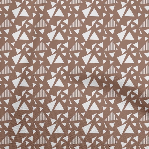 oneOone Polyester Spandex Brown Fabric Geometrical Diy Clothing Quilting Fabric Print Fabric By Yard 56 Inch Wide