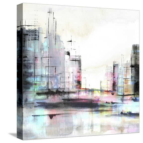 Art.com Neon City Stretched Canvas Print Wall Art by PI Studio, 16" x 16"
