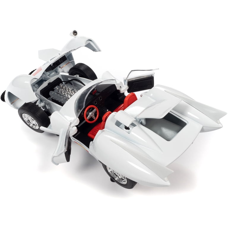 Collector's Toy: Autoworld's Mach 5 White with Chim-Chim Monkey