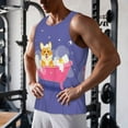 thumbnail image 5 of Yiaed Dog Washes in a Bath Print Mens Compression Shirt Slimming Body Shaper Vest Workout Tank Tops Abs Abdomen Undershirts-Small, 5 of 7