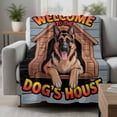 thumbnail image 2 of Farmhouse Dog House Blanket Soft Cozy Warm Throw Blanket for Couch, Plush Fuzzy Flannel Fleece Blankets for Sofa, Pastoral Wooden Doghouse Bed Blankets Lightweight Gifts for Women, 40"x60", 2 of 9