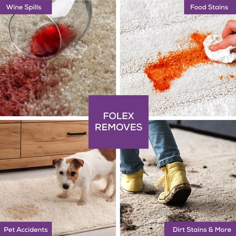 Folex Instant Carpet Spot Remover – 128oz Big Jug With Cleaning Cloth, Powerful Stain Fighter