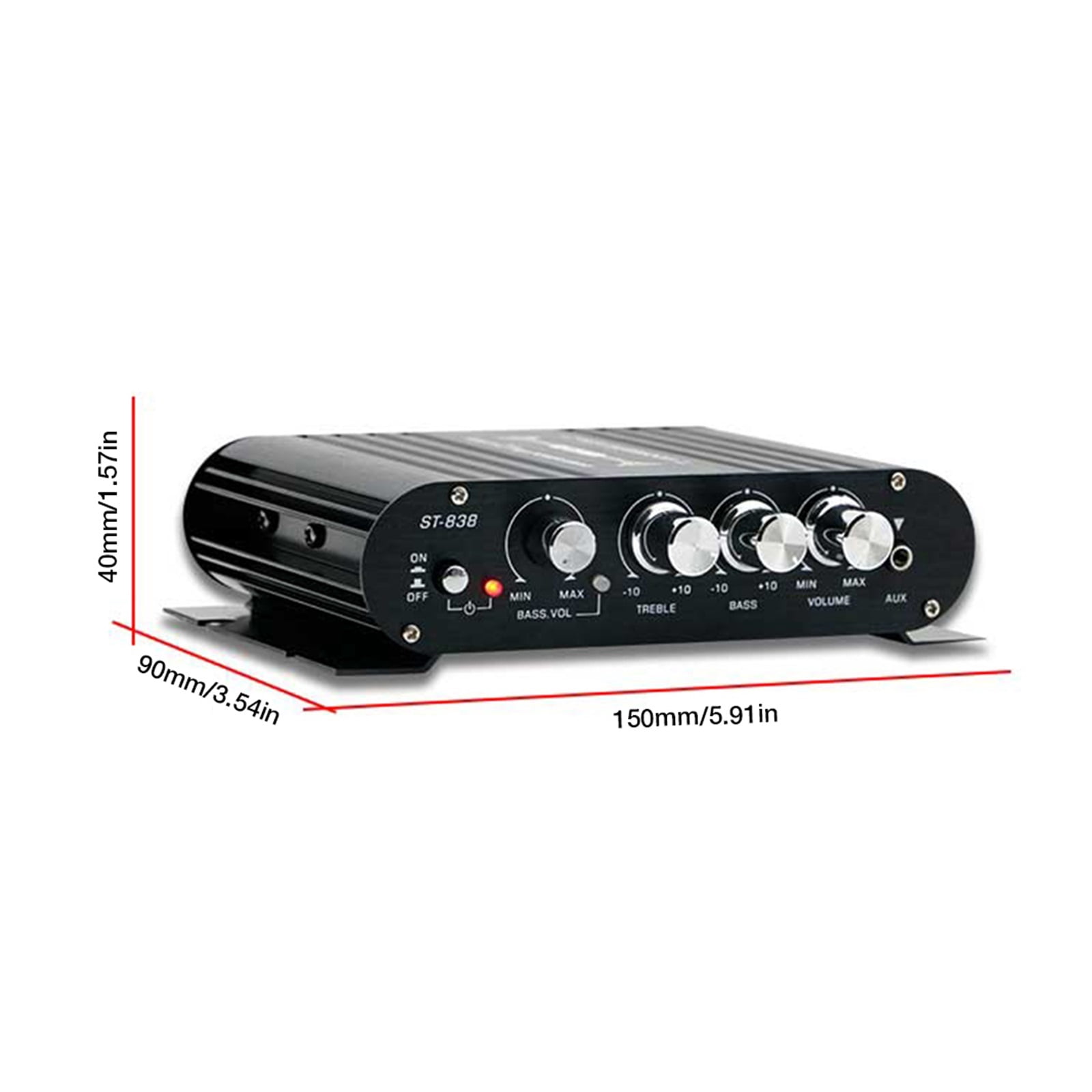 2.1 Channel Power Amplifier Home Amplify Bass and Treble Adjustment Subwoofer Amplifier Amplifier ,Multi Modes