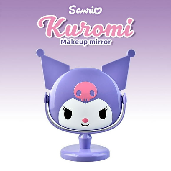Sanrio Black Beauty Mirror Desktop Cosmetic Mirror Bedroom Decoration HD Small Pendant Jewelry Girl Birthday Gift