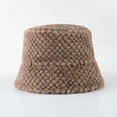 thumbnail image 2 of Diufon Women's Winter Plush Bucket Hat Thickened Warm Solid Color Hats Cute Fleece Lined Outdoor Windproof Caps, 2 of 4