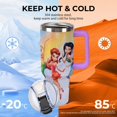 thumbnail image 5 of Tinker Bell 40 Oz Tumbler With Handle And Straw, Stainless Steel Vacuum Travel Mug, Double Wall Vacuum Insulated Tumbler With Lid, Water Bottle for Gifts Party Office Coffee, 5 of 8
