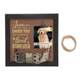 thumbnail image 1 of Regalos de memoria para perros Unique Bargains por la pérdida de un perro, recuerdo personalizado, marco de memoria para mascotas, marco de madera con diseño de huella 9.06"x9.06" Negro Marrón, 1 of 6