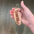 thumbnail image 4 of Surfer Girl Surfboard - Cedar Ornament, 4 of 4