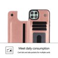 thumbnail image 6 of Wallet Case for Samsung Galaxy A22 5G with Card Holder, Back Folio Flip Premium PU Leather Kickstand Card Slots Case, Double Strong Magnetic Clasp Durable Shockproof Phone Case,Rosegold, 6 of 8