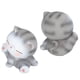 thumbnail image 4 of Estatuilla De Gato, Decoración De Gatito, Resistente A La Corrosión, Moderna Y Simple, Resina Sintética Ligera Para El Escritorio Del Hogar Y La Oficina ANGGREK gato gris, 4 of 8