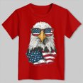 thumbnail image 4 of kpoplk Star Spangled Girls Tops Patriotic Short Sleeve T-Shirts 250Th Anniversary USA Flag Tee Casual Shirts(Red,3-4 Y), 4 of 5
