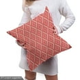 thumbnail image 4 of Ambesonne Peach Pink Fabric by the Yard Upholstery, Chevron Lines Tiles, 10 Yards, Coral Cream Salmon, 4 of 4