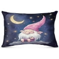 thumbnail image 2 of Gnome Pink Plush Pillowcase, Luxury Soft King Pillow Case for Hair and Skin, Standard Size Pillow Covers with Zipper Closure, 20x26in #407 Home Decor Gifts, 2 of 7