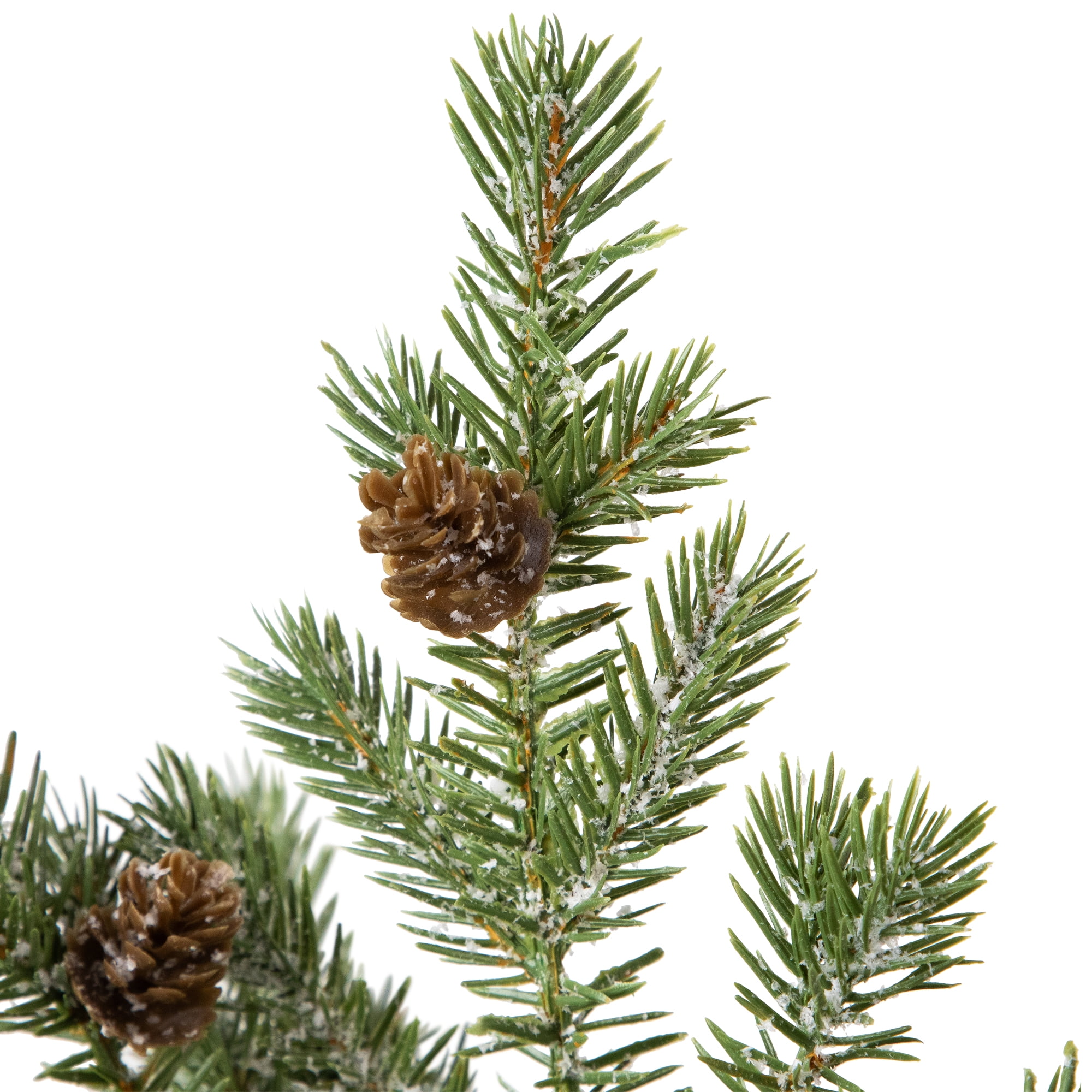 Northlight Lightly Flocked Pine Potted Artificial Christmas Tree with Pinecones - 22" - Unlit