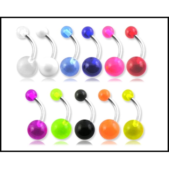 Belly Ring UV (PL) (Light Blue)