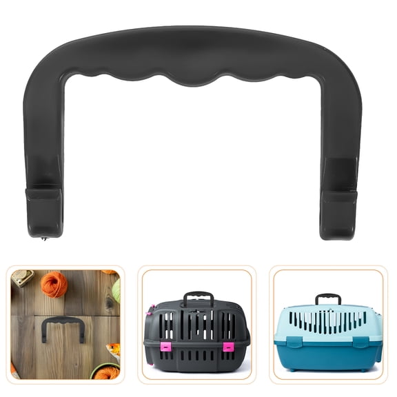 ELAYARD Plastic Cage Handle Black Secure Comfortable for Pet Carriers 6Pcs