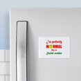 thumbnail image 3 of CafePress - I'm Perfectly Normal For A Social - Rectangle Magnet, 2"x3" Refrigerator Magnet, 3 of 3