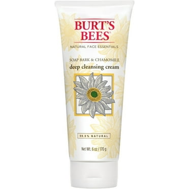 Burt's Bees Deep Cleansing Cream, Soap Bark & Chamomile 6 oz (Pack of 6)