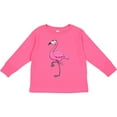 thumbnail image 3 of Inktastic Ladylike Flamingo Boys or Girls Long Sleeve Toddler T-Shirt, 3 of 5