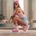 thumbnail image 2 of Shisuyan 4Pcs Inline Skating Wheels Luminous Roller Skates Wheels Professional Inline Skates Wheels, 2 of 8