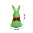 thumbnail image 3 of Green Easter Bunny Shaped Led Candle Lamp Flickering Flameless For Home Holiday Table Decoration Safe Ambiance Battery Operated, 3 of 7