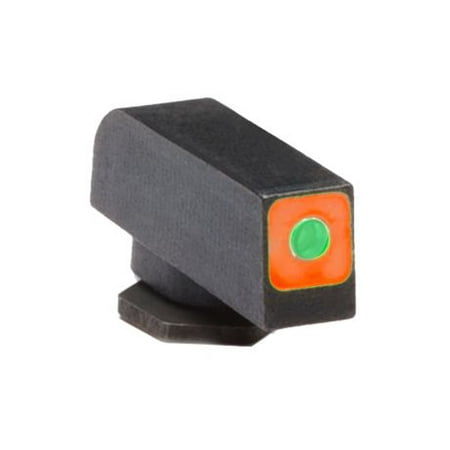 Green Front Night Sight - Ameriglo Night Sight Set - ProGlo Style - FRONT Sight Only - Green w/ Orange Squ