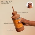 thumbnail image 6 of The Beast Mini® Blender Plus | Personal Countertop Blending for Smoothies, Shakes, Food Prep & Frozen Fruits & Veggies | Extra Portable Vessels, Straw Cap & Straws Included | 600W Motor (Terra), 6 of 9
